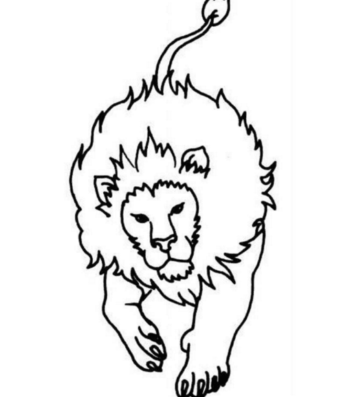 獅子簡筆圖片