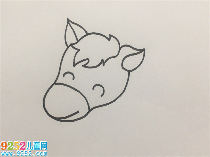小馬怎么畫(huà)一步一步教