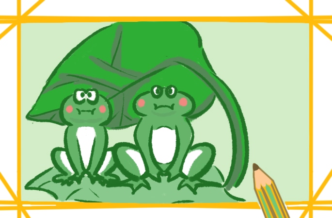 呱呱叫的青蛙<a href=http://www.inspiredelm.com/jianbihua/ target=_blank class=infotextkey>簡(jiǎn)筆畫</a>圖片怎么畫