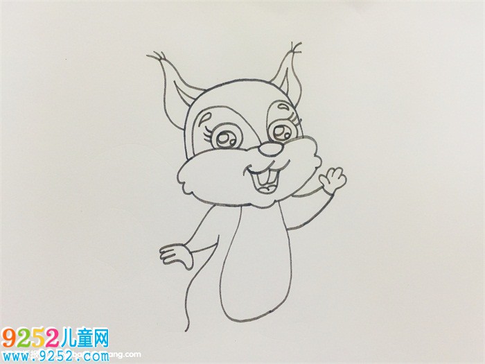 小松鼠<a href=http://www.inspiredelm.com/jianbihua/ target=_blank class=infotextkey>簡筆畫</a>步驟