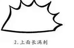 刺猬簡筆步驟