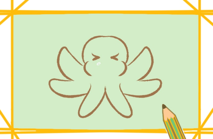 可愛的章魚寶寶<a href=http://www.inspiredelm.com/jianbihua/ target=_blank class=infotextkey>簡筆畫</a>圖片怎么畫