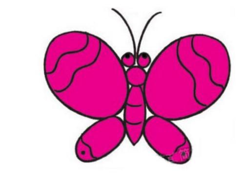 彩色的蝴蝶<a href=http://www.inspiredelm.com/jianbihua/ target=_blank class=infotextkey>簡筆畫</a>步驟