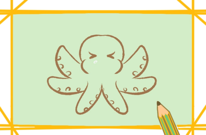 可愛的章魚寶寶<a href=http://www.inspiredelm.com/jianbihua/ target=_blank class=infotextkey>簡筆畫</a>圖片怎么畫