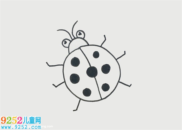 七星瓢蟲怎么畫