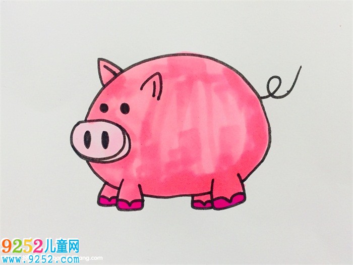 小豬怎么畫一步一步教