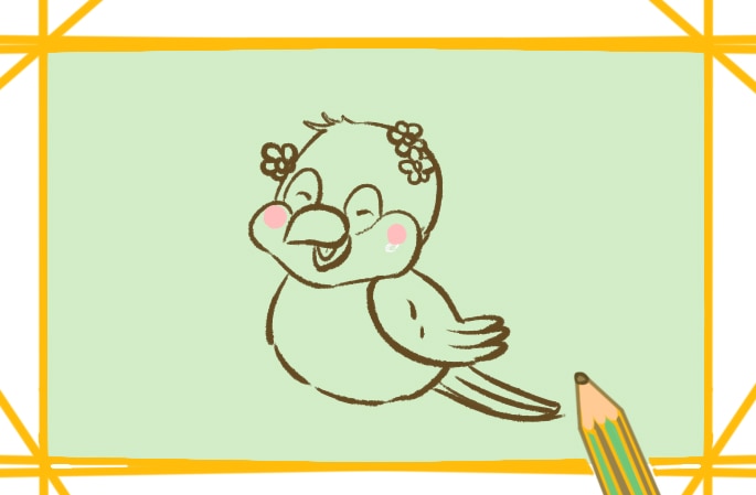 好看的黃鳥<a href=http://www.inspiredelm.com/jianbihua/ target=_blank class=infotextkey>簡筆畫</a>圖片怎么畫