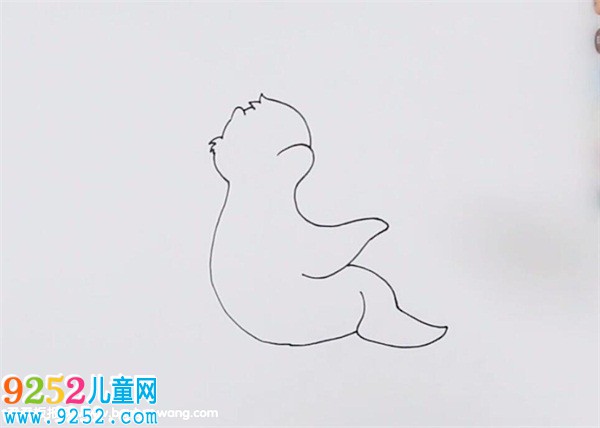 海獅<a href=http://www.inspiredelm.com/jianbihua/ target=_blank class=infotextkey>簡筆畫</a>