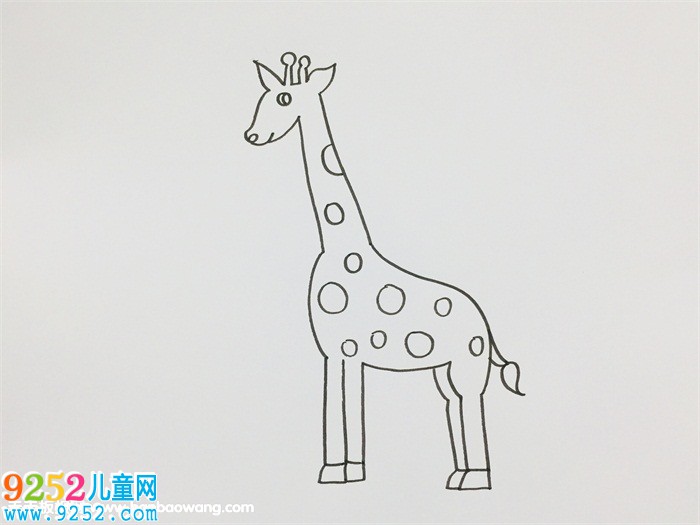怎么畫長頸鹿