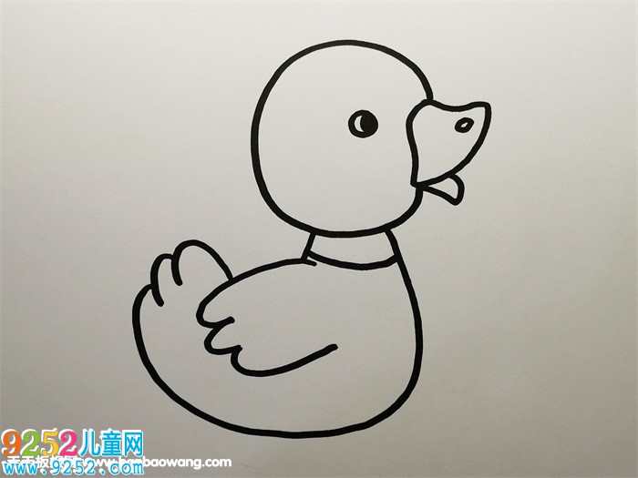 幼兒鴨子<a href=http://www.inspiredelm.com/jianbihua/ target=_blank class=infotextkey>簡筆畫</a>步驟