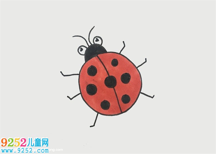七星瓢蟲怎么畫