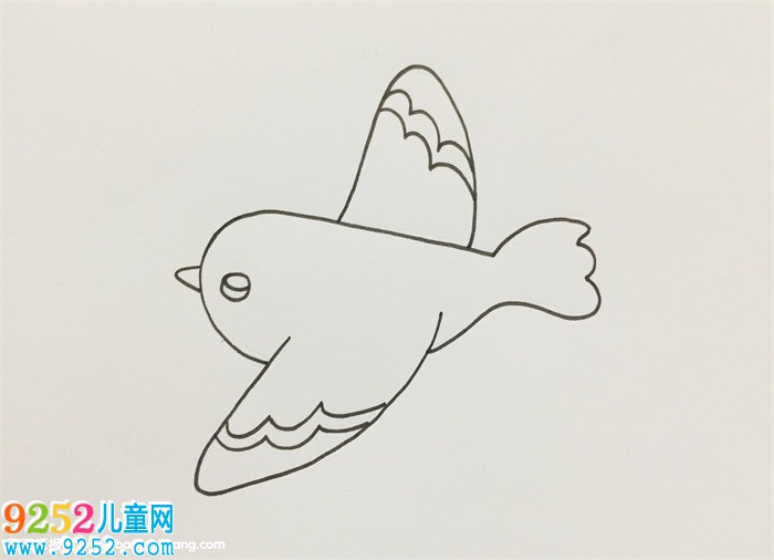 飛鳥怎么畫簡單又好看