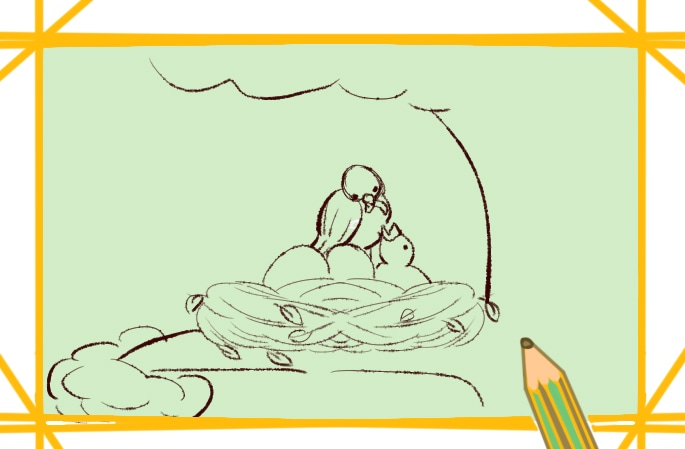 好看的鳥媽媽<a href=http://www.inspiredelm.com/jianbihua/ target=_blank class=infotextkey>簡筆畫</a>圖片怎么畫