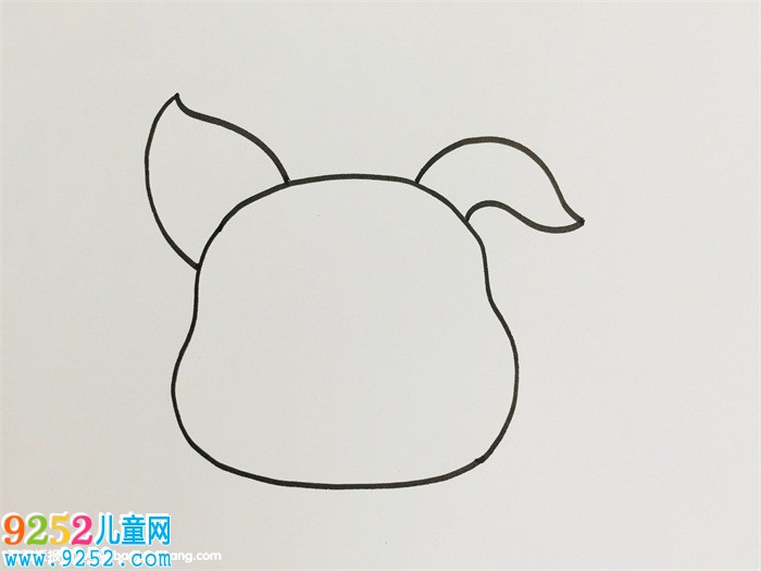 豬耳朵怎么畫
