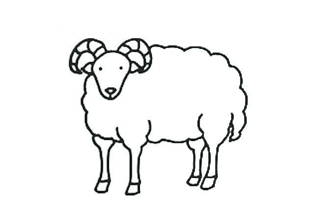 簡單可愛的小綿羊<a href=http://www.inspiredelm.com/jianbihua/ target=_blank class=infotextkey>簡筆畫</a>