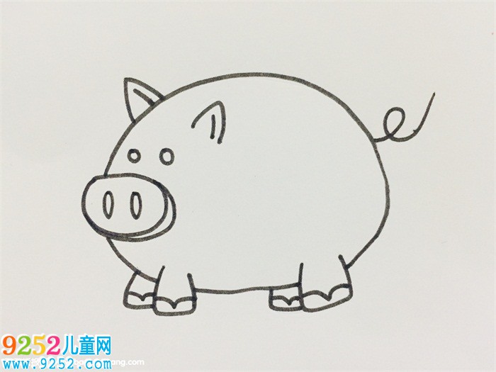 小豬怎么畫一步一步教