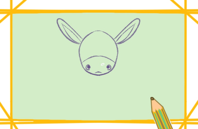 可愛簡單的驢上色<a href=http://www.inspiredelm.com/jianbihua/ target=_blank class=infotextkey>簡筆畫</a>要怎么畫