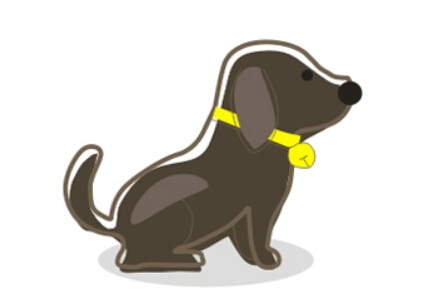 彩色的狗狗<a href=http://www.inspiredelm.com/jianbihua/ target=_blank class=infotextkey>簡(jiǎn)筆畫</a>步驟