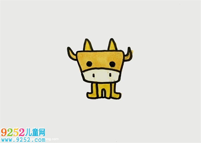 倒梯形簡(jiǎn)筆動(dòng)物
