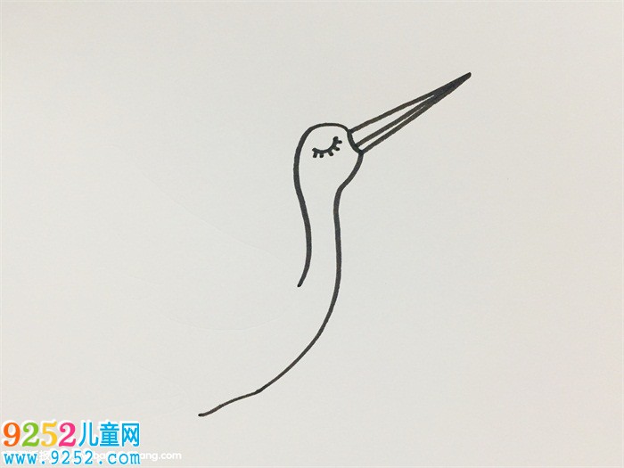 仙鶴畫法步驟