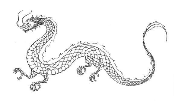 霸氣的龍<a href=http://www.inspiredelm.com/jianbihua/ target=_blank class=infotextkey>簡筆畫</a>圖片_龍兒童繪畫作品圖集