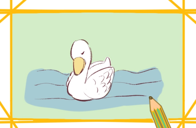 好看的白天鵝<a href=http://www.inspiredelm.com/jianbihua/ target=_blank class=infotextkey>簡筆畫</a>圖片怎么畫