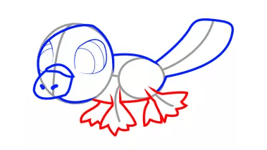 鴨嘴獸簡(jiǎn)筆步驟