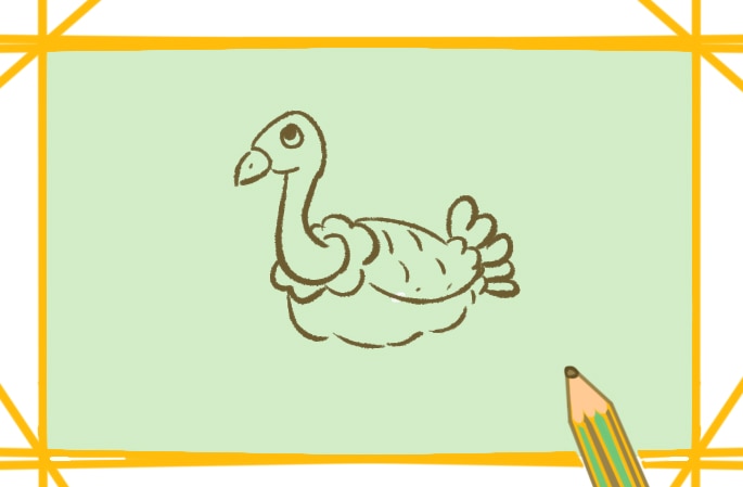 簡(jiǎn)單的鴕鳥<a href=http://www.inspiredelm.com/jianbihua/ target=_blank class=infotextkey>簡(jiǎn)筆畫</a>圖片怎么畫