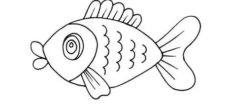 小魚(yú)簡(jiǎn)筆畫(huà)步驟