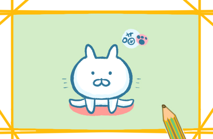 可愛(ài)的卡通貓咪上色簡(jiǎn)筆畫(huà)要怎么畫(huà)？