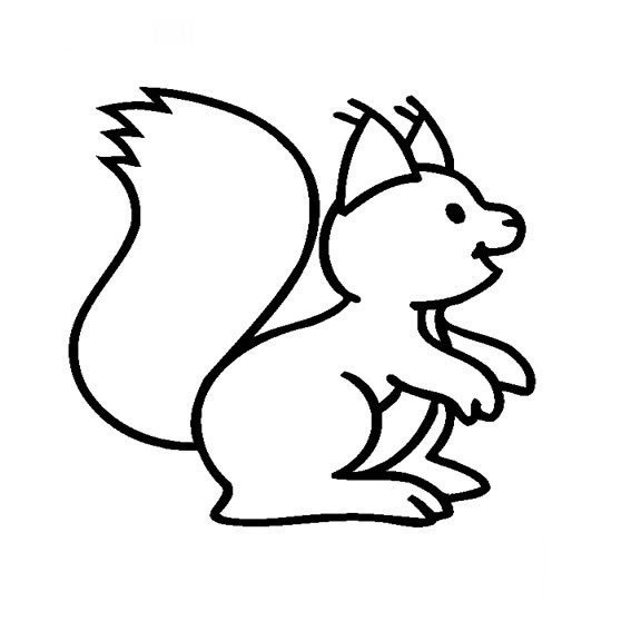 卡通松鼠<a href=http://www.inspiredelm.com/jianbihua/ target=_blank class=infotextkey>簡筆畫</a>圖片_卡通松鼠兒童繪畫圖集