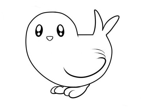 簡(jiǎn)單的小鳥(niǎo)簡(jiǎn)筆步驟