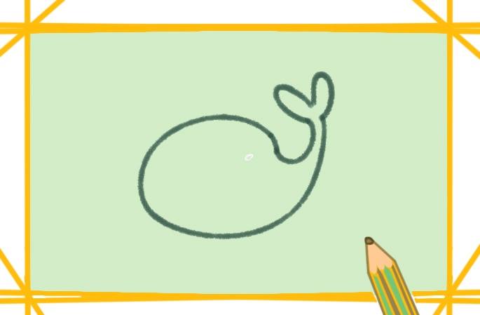 簡單可愛的藍鯨上色<a href=http://www.inspiredelm.com/jianbihua/ target=_blank class=infotextkey>簡筆畫</a>要怎么畫