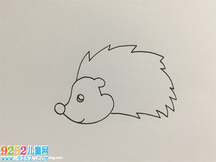 刺猬簡單畫法