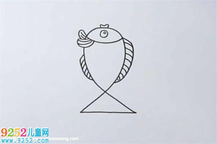 數(shù)字2畫小魚