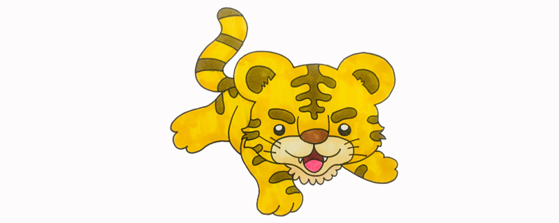 老虎<a href=http://www.inspiredelm.com/jianbihua/ target=_blank class=infotextkey>簡筆畫</a>步驟教程