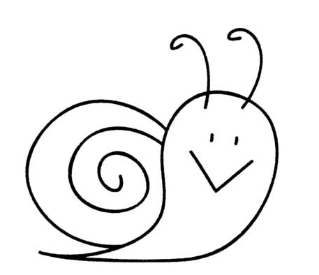 蝸牛幼兒簡筆畫