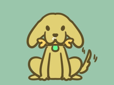 可愛(ài)的黃狗上色<a href=http://www.inspiredelm.com/jianbihua/ target=_blank class=infotextkey>簡(jiǎn)筆畫(huà)</a>要怎么畫(huà)