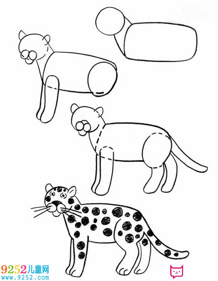 獵豹<a href=http://www.inspiredelm.com/jianbihua/ target=_blank class=infotextkey>簡筆畫</a>畫法