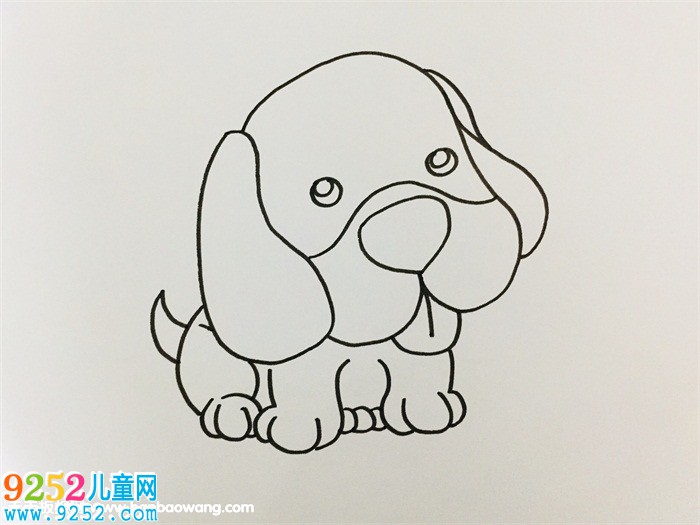 小狗<a href=http://www.inspiredelm.com/jianbihua/ target=_blank class=infotextkey>簡筆畫</a>一步一步教