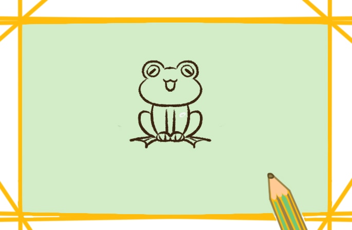 超可愛(ài)的青蛙<a href=http://www.inspiredelm.com/jianbihua/ target=_blank class=infotextkey>簡(jiǎn)筆畫(huà)</a>圖片怎么畫(huà)