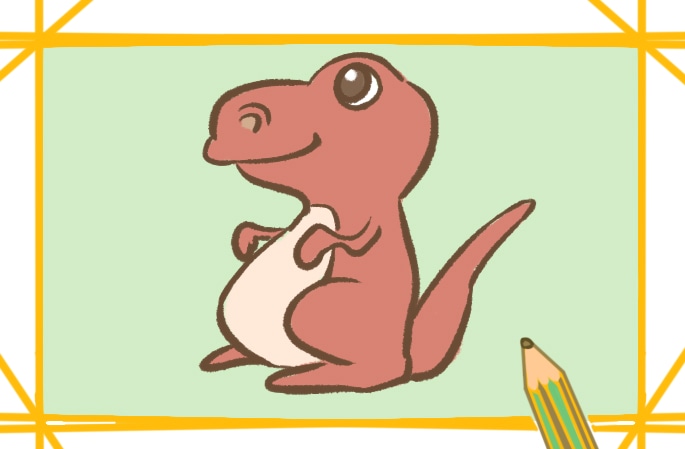 可愛(ài)的恐龍寶寶<a href=http://www.inspiredelm.com/jianbihua/ target=_blank class=infotextkey>簡(jiǎn)筆畫(huà)</a>圖片怎么畫(huà)