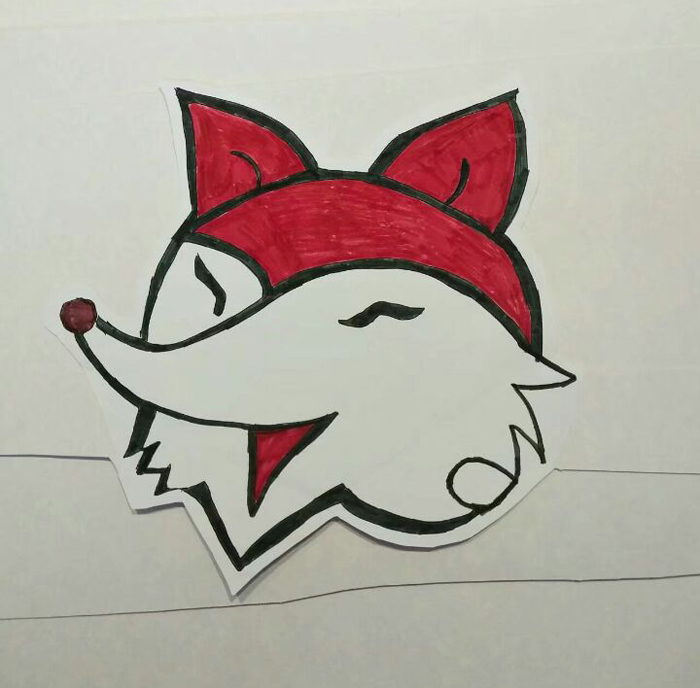 動物簡筆畫圖片，狐貍簡筆畫