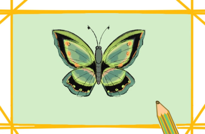 漂亮的蝴蝶上色原創(chuàng)<a href=http://www.inspiredelm.com/jianbihua/ target=_blank class=infotextkey>簡(jiǎn)筆畫</a>要怎么畫