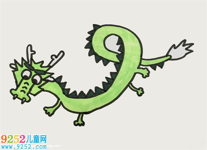 龍的簡單畫法8歲
