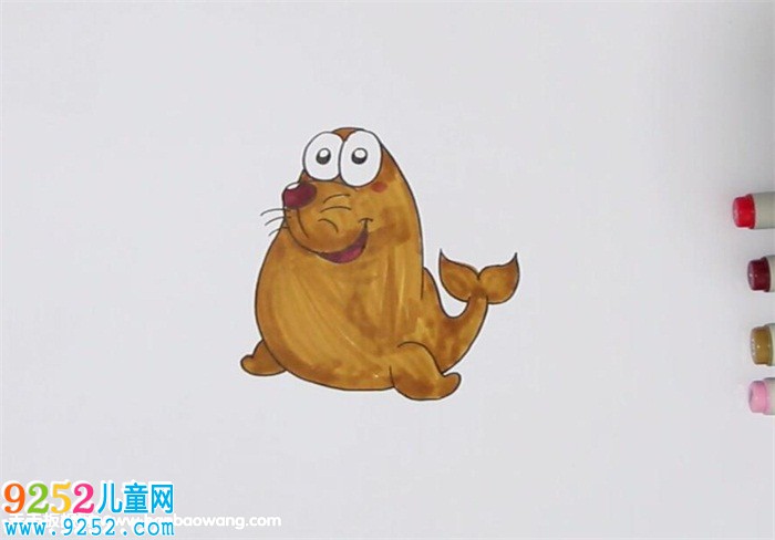 海獅怎么畫<a href=http://www.inspiredelm.com/jianbihua/ target=_blank class=infotextkey>簡筆畫</a>，海獅<a href=http://www.inspiredelm.com/jianbihua/ target=_blank class=infotextkey>簡筆畫</a>步驟
