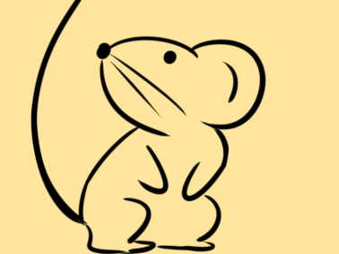 十二生肖之老鼠簡筆畫怎么畫？