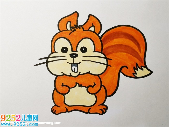 如何畫一只松鼠