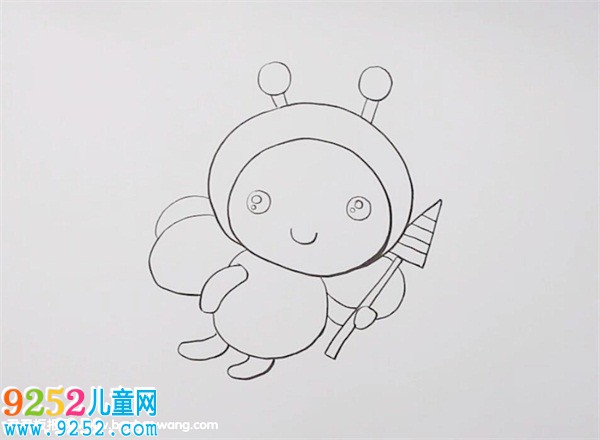 蜜蜂<a href=http://www.inspiredelm.com/jianbihua/ target=_blank class=infotextkey>簡(jiǎn)筆畫(huà)</a>
