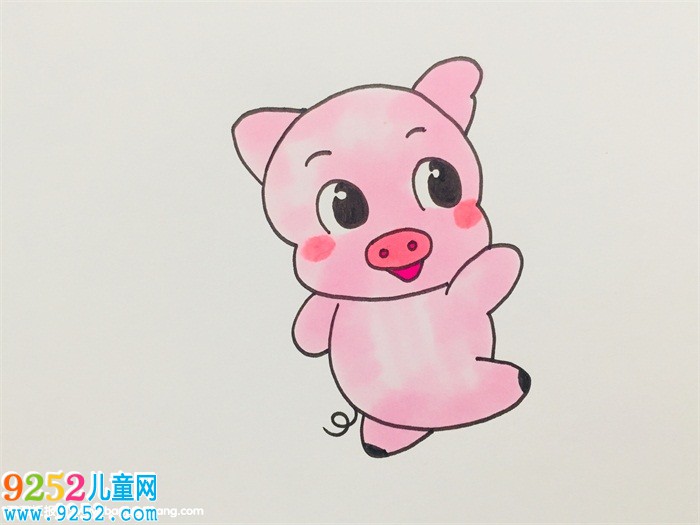 如何畫豬